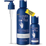 Gloves In A Bottle Shielding Lotion (One- 2 fl oz-60 ml & One - 8 fl oz-240 ml) With Pump Great for Dry Itchy Skin! Grease-less and Fragrance Free!