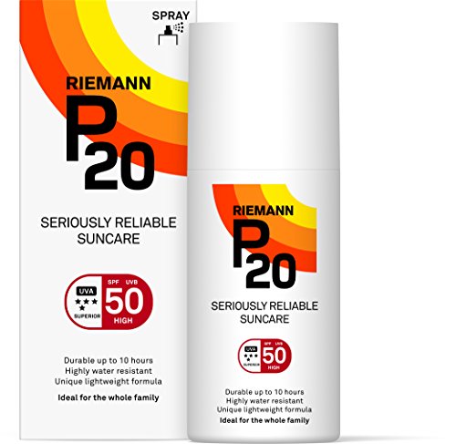 Riemann P20 Sunscreen SPF50 Spray 200ml | Long Lasting UVA & UVB Protection for up to 10 hours | Highly Water Resistant