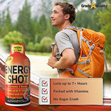 Vitamin Energy Shots, Fruit Punch Flavor, Up to 7+ Hours of Energy, 1.93 Fl Oz, 12 Count