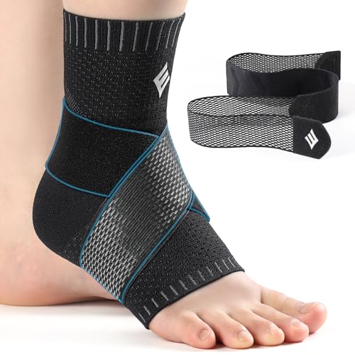 NEENCA Ankle Brace for Women & Men, Ankle Support with Compression Wrap, Compression Sleeve for Sprained Ankle, Swelling & Heel Spur Pain, Plantar Fasciitis Sports, Achilles Tendonitis Pain Relief