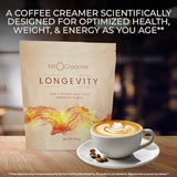 Lifeboost Longevity Mitocreamer - Best MCT Oil and Collagen Coffee Creamer Powder - The Double Your Energy Keto Coffee Creamer - Dairy Free, Gluten Free, Sugar Free