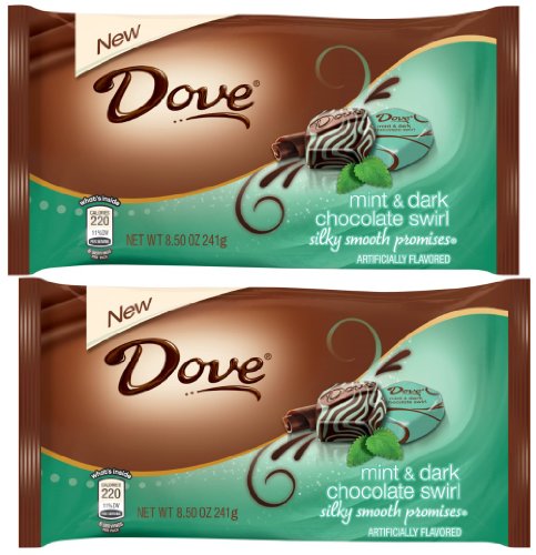 Dove Promises Silky Smooth Mint & Dark Chocolate Swirl, 8.5 Oz (Pack of 2)