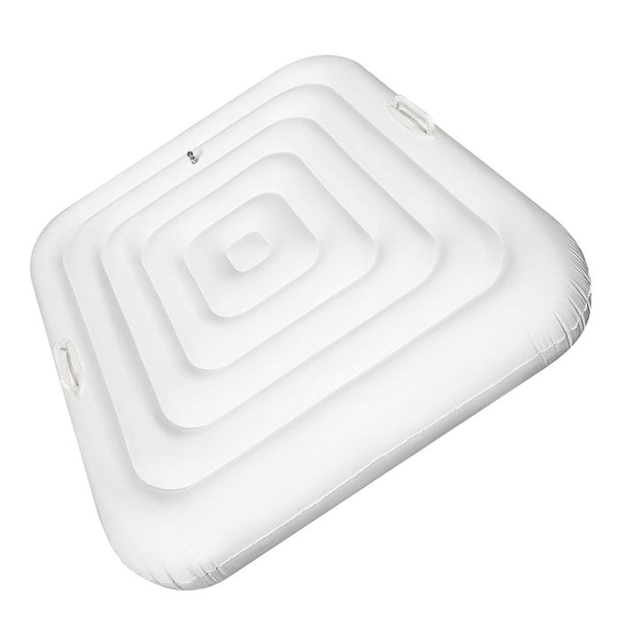 Adozsb Inflatable Hot Tub Cover Energy Saving Lid Compatible with SaluSpa Coleman Spa for Outdoor Hot Tub Windproof Rain-Proof Cover Protector for Hot Tubs Durable Energy-Saving (Square-4.2ft-Handle)