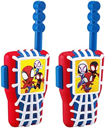 eKids Spidey and His Amazing Friends Toy Walkie Talkies for Kids, Indoor and Outdoor Toys for Kids and Fans of Spiderman Toys for Boys