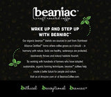 BEANIAC Organic Full On French Roast, Dark Roast, Single Serve Compostable K Cup Coffee Pods, Organic Arabica Coffee, Keurig Brewer Compatible, 30 Count