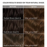 Madison Reed Radiant Hair Color Kit, Medium Smoky Brown for 100% Gray Coverage, Ammonia-Free, 6NAV Siena Brown, Permanent Hair Dye, Pack of 1