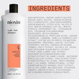 Nioxin System 4 Scalp + Hair Shampoo - Hair Thickening Shampoo For Damaged Hair with Progressed Thinning, 16.9 fl oz (Packaging May Vary)