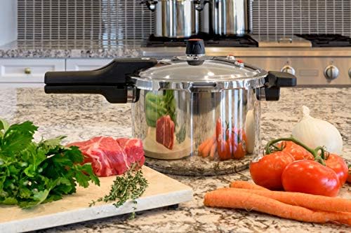 Barton 7.4Qt Pressure Canner w/Release Valve Stainless Steel Canning Cooker Pot Stove Top Instant Fast Cooking