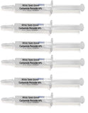 White Teeth GLobal Teeth Whitening Gel 44% Carbamide Peroxide, 6 Tooth Bleaching Gel Syringes