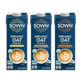 SOWN Organic Oat Creamer Variety Pack - Barista Oat Milk Non Dairy Coffee Creamer - Plant Based, Dairy-Free, Vegan, Gluten-Free, Non-GMO, Shelf Stable - 32oz (Pack of 3)