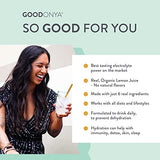 GOODONYA Hydrate Electrolyte & Mineral Powder, 11.9oz, 42 Servings - Certified Organic, Real Lemon Juice, Himalayan Pink Salt, Stevia, Coconut Water, Paleo, Plant Based, No Sugar Added