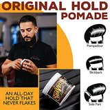 Suavecito Pomade Original For Men 4 oz, 1 Pack - Medium Shine Water Based Wax Like Flake Free Hair Gel - Easy To Wash Out - All Day Hold For All Hairstyles