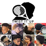 Twist It Up Comb with Gel (Unity Black) - Alternative to Hair Sponges for Black Men Curls and Sponge for Hair, Tennis Racket for Hair Twist Comb