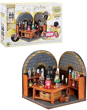 MGA's Miniverse Make It Mini Potions Class, Harry Potter Mini Collectibles, Building Set, 100+ Pieces, DIY, Resin Play, Replica Potions, Collectors, 8+