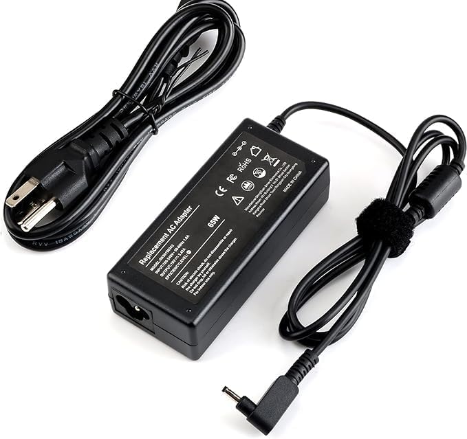 19V 3.42A 65W Chromebook Charger for Acer Chromebook 11 R11 13 14 15 CB3 CB5 CB3-532 CB3-111 CB3-131 CB3-431 CB5-571 CB5-132T C720 C720P N15Q9 N15Q8 N16P1 A11-065N1A AC Adapter Power Cord
