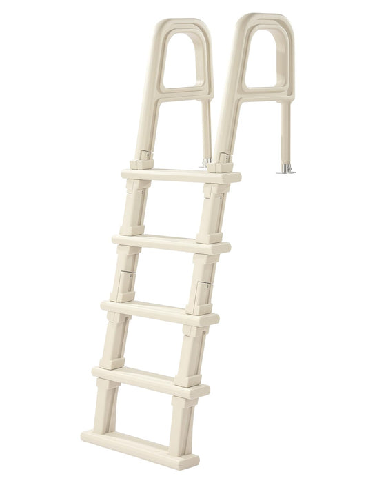VEVOR Swimming Pool Ladder, 75°Inclined 5-Step Double Handrails Stair, Non-Slip Heavy Duty Steps, Load Capacity 300 lb, for 48-54 in Inground & Above-Ground Pools of Any Deck Surface Indoor & Outdoor