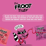 The FROOT Thief Real Fruit Snack Whips Apple Flavor Nut Free, 100% Natural, Gluten-Free, Non-GMO, No Artificial Colors or Flavors, Pack of 24