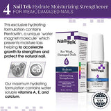 Nail Tek Hydrate 4, Moisturizing Strengthener for Weak and Damaged Nails, 0.5 oz, 2-Pack