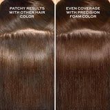 John Frieda Brown Permanent Precision Foam Hair Color Kit, Light Brown Hair Dye, 6N Light Natural Brown Hair Coloring Kit, Pack of 2