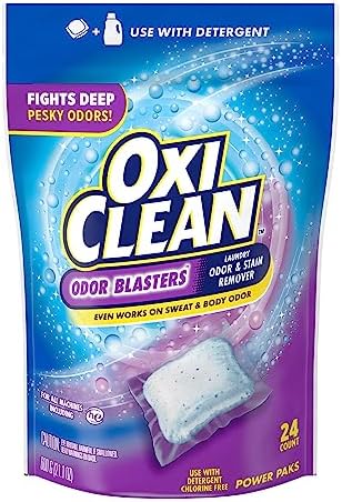 OxiClean Odor Blasters Odor and Stain Remover Power Paks, 24ct