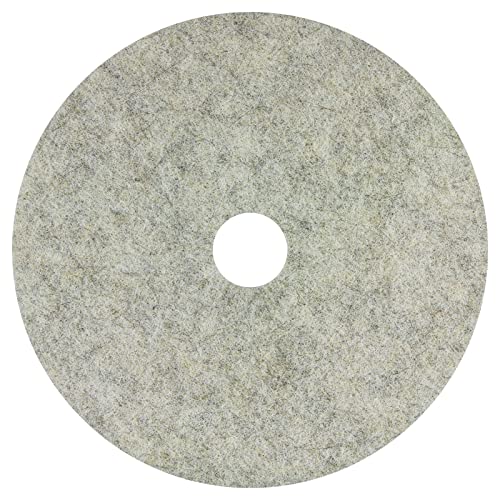 AmazonCommercial Natural Fiber Soft Burnishing Pad, 20-Inch, 5-Pack