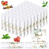 Dunzy 50 Pack Lip Balm in Bulk Gift Set Thank You for Wedding Bridal Baby Shower Favors for Guest Eucalyptus Moisturizing Lip Care Product with Assorted Fruit Flavor for Wedding Party Supplies