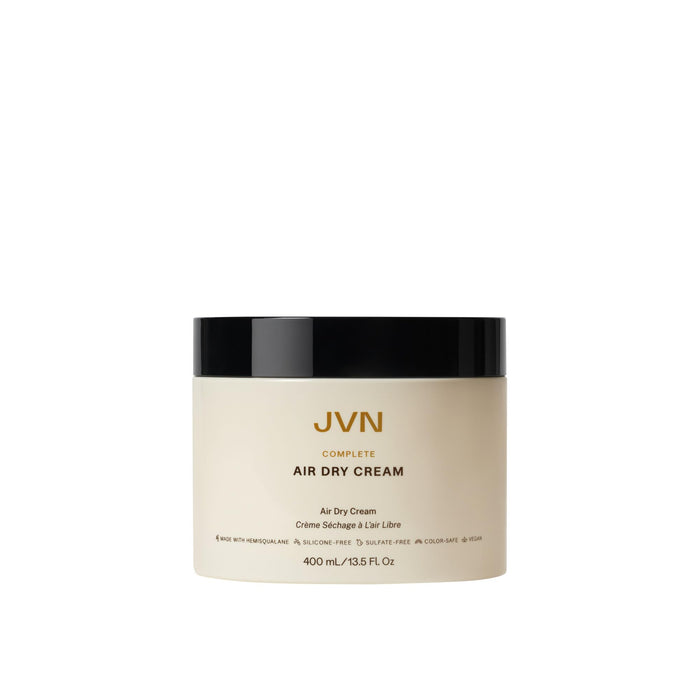 JVN No Heat Complete Air Dry Cream, 13.5 Fl Oz, Jumbo Size, Hair Smoothing Cream Enhances Your Natural Texture, Curl Cream and Wavy Hair Products, Haircare for Women and Men, Silicone Free
