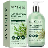 Svvimer Rosemary Hair Growth Conditioner: Thickening Moisturizing Product with Biotin for Women Men - for Damaged Dry Thinning Hair 11.8 fl.oz