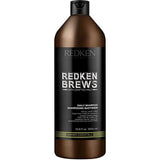 Redken Brews Daily Shampoo For Men, Lightweight Cleanser For All Hair Types, 33.8 Ounce