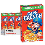 Cap’n Crunch Cereal, Original, Boxes, 18 Oz, Pack of 4