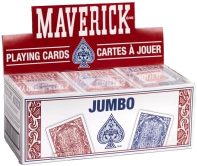 Maverick Jumbo 12 Pack Playing Cards , Blue