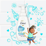 Dove Foaming Body Wash For Kids Cotton Candy Hypoallergenic Skin Care, 13.5 Fl Oz, Pack of 4