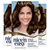 Clairol Nice'n Easy Permanent Hair Dye, 5N Medium Neutral Brown Hair Color, Pack of 3