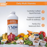 Buried Treasure VM100 Daily Multi - 32 Servings, Liquid Vitamins Minerals Supplement with Dose Cup