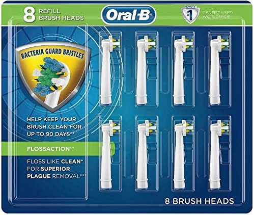 Oral-B - Floss Action Replacement Brush Heads,8 Pieces