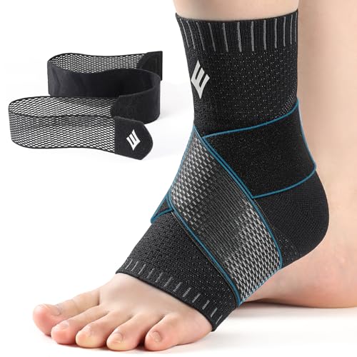NEENCA Ankle Brace for Women & Men, Ankle Support with Compression Wrap, Compression Sleeve for Sprained Ankle, Swelling & Heel Spur Pain, Plantar Fasciitis Sports, Achilles Tendonitis Pain Relief