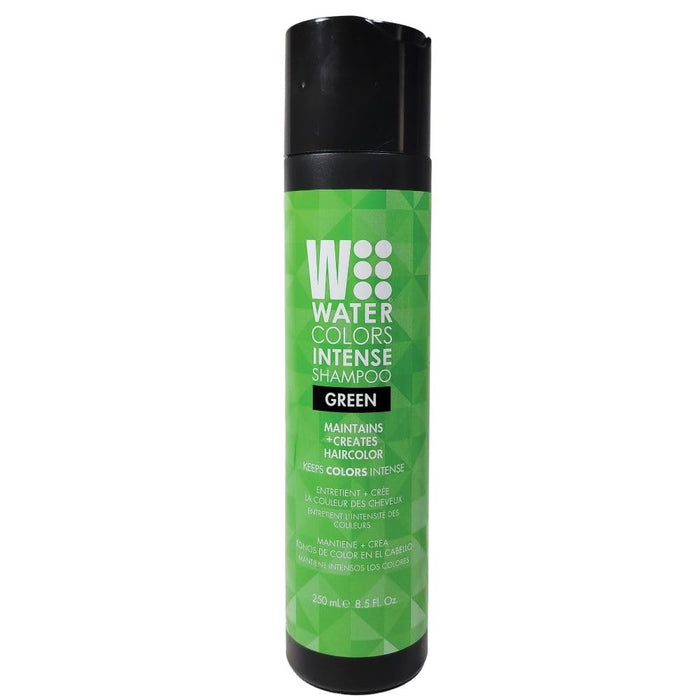 Watercolors Intense Color Depositing Shampoo, Semi Permanent Hair Color 8.5 oz - GREEN