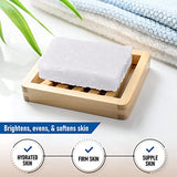 T.Taio Esponjabon Mother of Pearl Soap Sponge - Cleansing Shower Scrubber - Cleaning Bath Wash Scrub - Oil Removal - Massage & Lather Foot, Elbow, & Face - Bathroom Accessories (2-Pack)