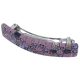 GlassOfVenice Murano Glass Millefiori Hair Clip - Lavender