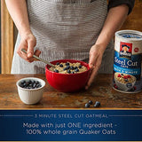 Quaker Steel Cut Oatmeal, Quick 3 Minutes To Prepare, Breakfast Cereal, 25 oz