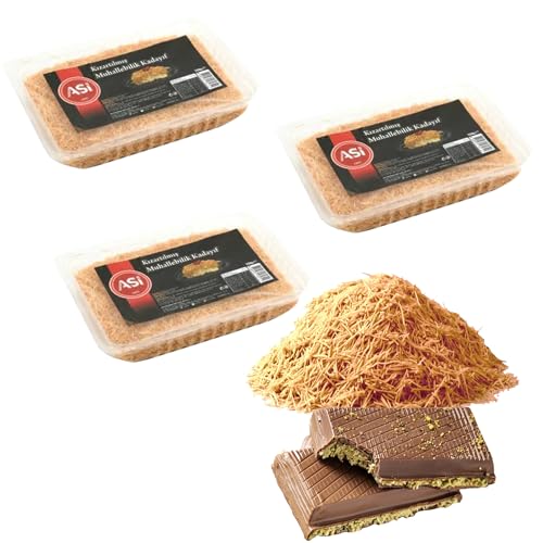 600g/ 21 oz, Cooked & Dried Chopped Kataifi for Dubai Chocolate | Ready-to-Use Shredded Fillo Dough (Kadayıf/Kunafa) | Vacuum-Sealed for Freshness, ship from Turkey