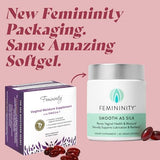 Femininity Smooth as Silk 60-Day Refill for Vaginal Dryness (120 Softgels) – Sea Buckthorn Oil with 365mg Omega 7 + Omega 3 and Omega 9