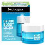 Neutrogena Hydro Boost Fragrance Free Face Moisturizer with Hyaluronic Acid for Dry Skin, Water Gel Moisturizer For a Refreshing Burst of Hydration & Glowing Skin, Non-Comedogenic, 1.7 oz