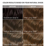 Madison Reed Radiant Hair Color Kit, Light Smoky Brown for 100% Gray Coverage, Ammonia-Free, 7NVA Veneto Light Brown, Permanent Hair Dye, Pack of 2