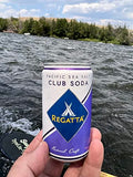 Pacific Sea Salt Club Soda, Regatta Craft Mixers, Zero Calorie, Premium Cocktail Mixer, 7.5oz, Case of 24 Sleek Cans