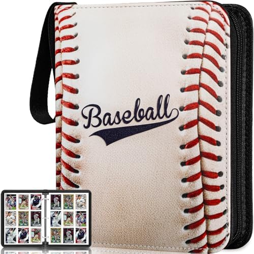 Baseball Card Binder,2024 Sports Trading Card with Sleeves Holder Album,990 Pockets Baseball Card Holder Sheets Display Storage Protectors for Collectors Boys and Girls Gift