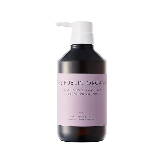 THE PUBLIC ORGANIC Shampoo Body Bottle, Super Positive, 16.9 fl oz (500 ml), Non-Silicone, Amino Acids, Hair Care, Essential Oils, Made in Japan