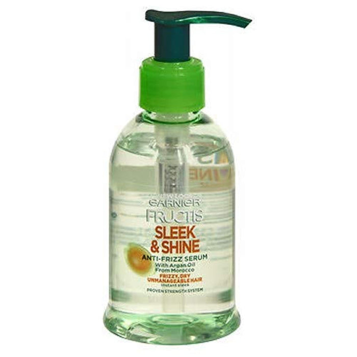 Garnier Fructis Serum Anti-Frizz Sleek & Shine 5.1 Ounce (150ml) (2 Pack)
