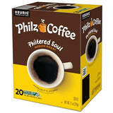 Philz Coffee Philtered Soul K-Cup® Pod Coffee, Single Serve Keurig® K-Cup® Pods, Medium Roast Coffee, 20 count