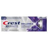 Crest 3D White Brilliance Luminous Purple Teeth Whitening Toothpaste, 4.6 oz Pack of 3, Anticavity Fluoride Toothpaste, 100% More Surface Stain Removal, 24 Hour Active Stain Prevention